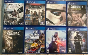PS4 Spielepaket 8 Fallout COD Uncharted Assassin’s Creed Battlefield” - Bild 1 von 1