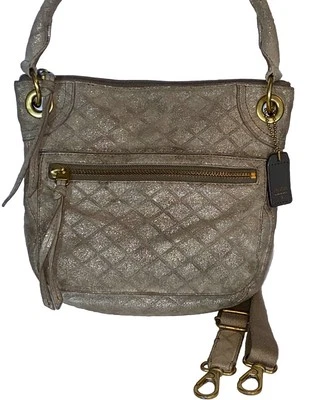 Bolso de Hombro Hobo FOSSIL Karli Gris Gamuza Cuero con Correa Bandolera Foto 1 de 4