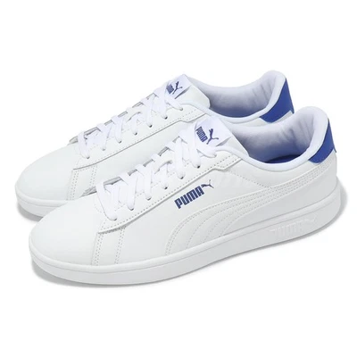 Puma Smash 3.0 L White Vivid Blue Men Unisex Casual Lifestyle Shoes 390987-24 - Bild 1 von 4
