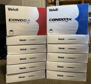 12 Dozen Volvik Condor/Condor X, New White Urethane Golf Balls. Save Big!! - Picture 1 of 4