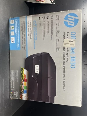 HP OfficeJet 3830  Wireless All-In-One Inkjet Printer NEW - Image 1 of 4