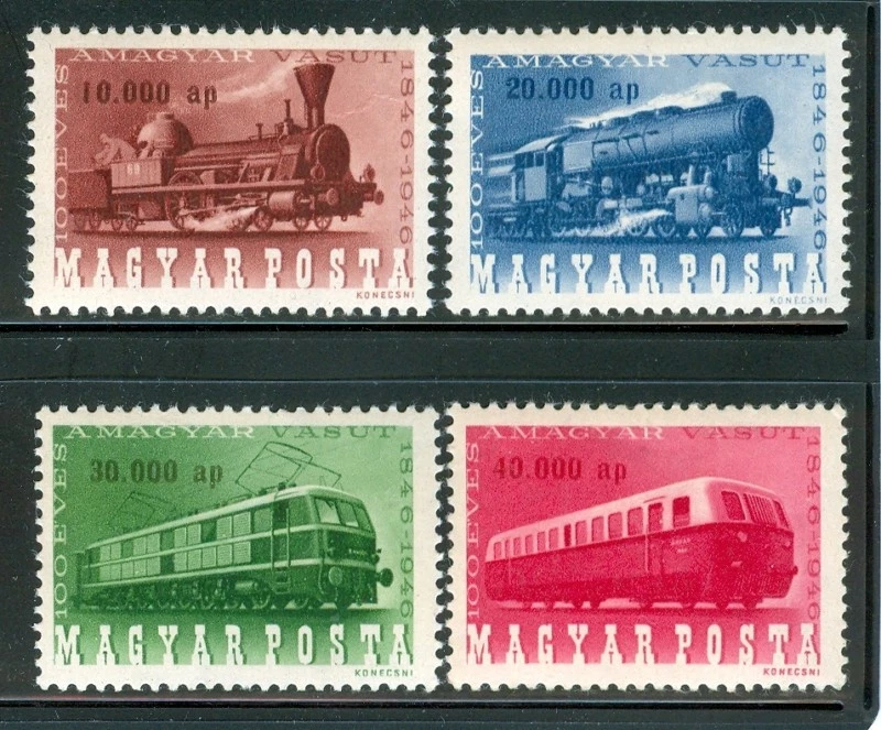 HUNGRÍA-1946. Cent.of Hung.Railways Cpl.Set MNH!!! Foto 1 de 1