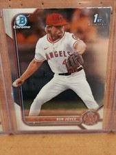 Ben Joyce 2022 Bowman Chrome Draft  Chrome Rookie Card Los Angeles Angels B