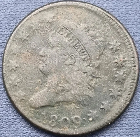 1809 Classic Head Large Cent 1c STRONG FINE Details #53000 Cover