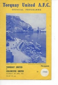 Torquay United v Colchester United 1960/61 Division 3 - Picture 1 of 1
