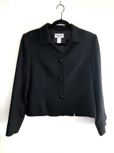 Chaqueta Blazer Pendleton Forrada Lana Virgen Carbón Negro Botón Mujer’s Talla 12 - Imagen 1 de 10