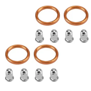 Auspuff Krümmer Dichtung Set für Honda CB 500 550 K VF 500 700 750 VFR 750 800 - Picture 1 of 7
