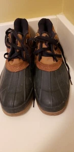 Sporto Damen-Winterstiefel marineblau Gummi Ente Größe 9 isoliert Regen - Bild 1 von 9