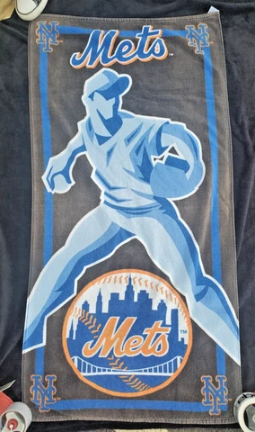 NY New York Mets Beach Towel 52x26" MLB Officially Licensed Genuine Merchandise Cover