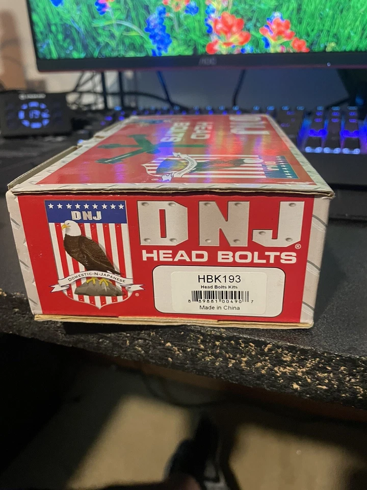 Комплект болтов головки блока цилиндров двигателя-DOHC, 16 клапанов DNJ HBK193 - Изображение 1 из 2