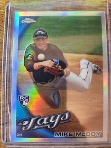 2010 Topps Chrome Mike McCoy Refractor Rookie RC #206 Toronto Blue Jays