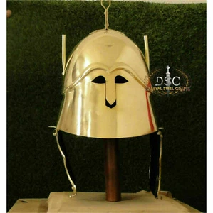 Elmetto pulo medievale cavaliere greco corinzio ottone elmo replica elmetto pulo - Foto 1 di 3