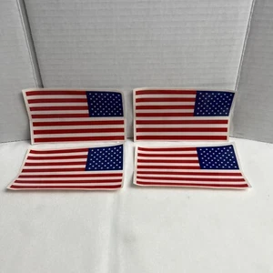 NEU 3"x 5" AMERIKANISCHE FLAGGE Fenster Aufkleber AUFKLEBER Fenster klammern Menge 4 - Bild 1 von 3