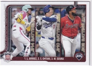 2025 Topps MLB Baseball Series 1 No. 347 Luis Arraez Shohei Ohtani Marcell Ozuna - Bild 1 von 2