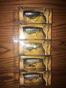River2Sea Whopper Plopper 90 Topwater= 3-1/2" =5 DIFFERENT COLORED FISHING LURES