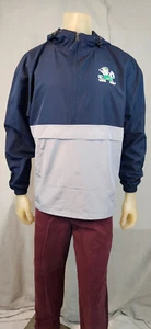 Champion NCAA University Notre Dame LARGE Half Zip Long Sleeve Pullover Top USED - Picture 1 of 11