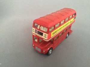 London Double Decker Red Bus Model Die Cast Metal - Zylmax - 10 Harrods Logo - Picture 1 of 3