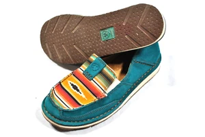 Ariat Cruiser Loafer Casual Turquoise / Teal Aztec Slip-On, 10044530, Size 8B - Imagen 1 de 8