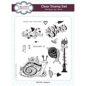 Creative Expressions Clear Stamps by Dora - Snailed It (6in x 8in) - Bild 1 von 4