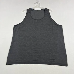 Lululemon Black Lightweight Running Training Gym Singlet Tank Mens 2XL XXL - Picture 1 of 12