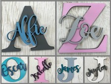 *ANY NAME & COLOUR* Personalised painted wooden letter with script name