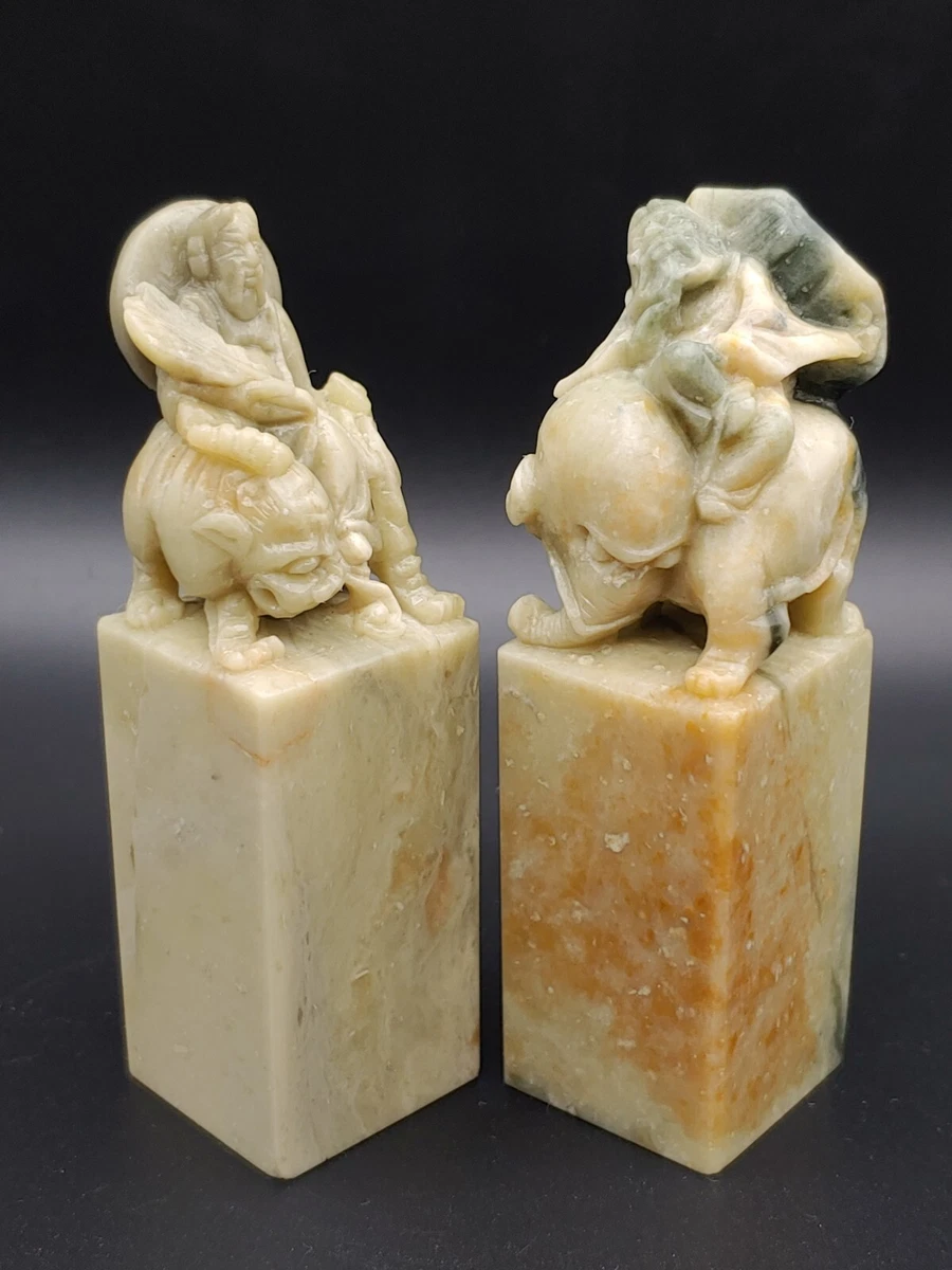 ♥値下げ！♥中国　翡翠　寿老人　置物　骨董　古玩 翡翠・玉買取 - 骨董品 買取り八光堂