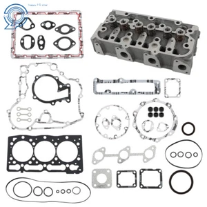 D1305 Complete Cylinder Head w/ Valves Gasket Kit For Kubota B26 FZ2400 ZD28 - Picture 1 of 22