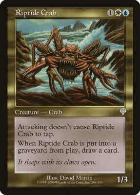 MTG Invasion --- RIPTIDE CRAB --- Uncommon! NM! Magic the Gathering! - Image 1 of 3