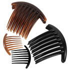10PCS Acrylic Hair Side Combs for Women (Black/Coffee)