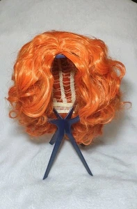 Orange Curly Sexy Short Full Synthetic Wig Cosplay Costume Halloween Anime Hair - Picture 1 of 10