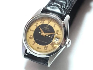 TUDOR Oyster Ref.7992/0 Small Rose Two-Tone Unique Dial Manual 1950s Vintage JP - Picture 1 of 7