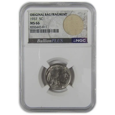 1937 Indian Head Buffalo Nickel MS 66 NGC Bag Fragment SKU:I22657 - Image 1 of 4