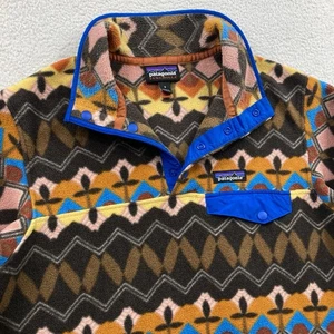 Patagonia Synchilla Snap T Fleecepullover Damen Smal Companions Big Anthos Pink - Bild 1 von 9