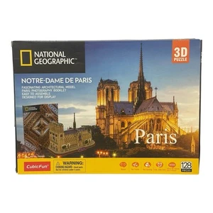 3D Puzzles for Adults National Geographic Notre Dame de Paris Model Kit NISP - Picture 1 of 2