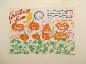 Halloween Postcard Hallmark Greetings From Continental Postcard #78 - Picture 1 of 2