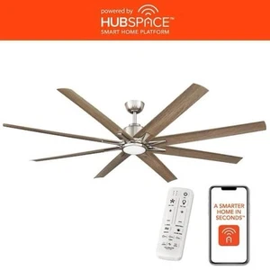 Kensgrove II 72 in. Smart Indoor/Outdoor Brushed Nickel Ceiling Fan with Remote - Picture 1 of 1