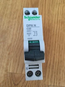 Schneider Multi 9 - DPN N 19269 - 20a Typ C zweipolig MCB Neu - Bild 1 von 6