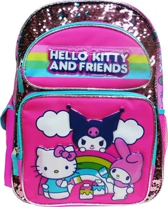 Hello Kitty 16" Large School Backpack Girls Book Bag - Picture 1 of 3