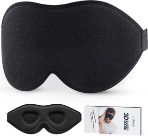 LitBear 3D Sleep Mask Contoured Eyes Socket New Gift USA Stock - Picture 1 of 6