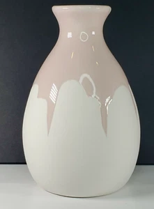 Isaac Mizrahi XO Sienna Keramik Vase | Handgetaucht Pink Glaze Pottery - Bild 1 von 5