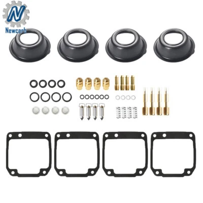 For YAMAHA 1981-1983 XJ 550 Maxim Carburetor repair kit diaphragm Vacuum 4 Set - Image 1 of 4