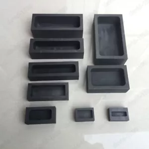 Graphite Cuvette Graphite Crucible Mould  Easy Demoulding Gold Ag Ingot Casting - Picture 1 of 5