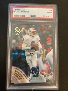Steve McNair 1996 Fleer #54 Greatest Game PSA 9 - Picture 1 of 3