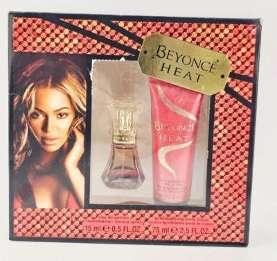 Beyonce Heat Eau De Parfum .5 OZ Loción Oro Brillante Set de Regalo Coty Foto 1 de 4