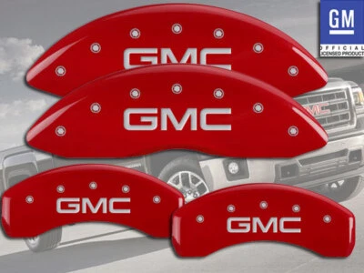 1999-2003 «GMC» Sierra 1500 передний + задний красный MGP тормоз диск суппорт крышки 4шт - Изображение 1 из 4