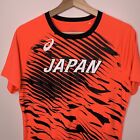 ASICS Japan Shirt National Track And Field Team Size Medium Orange Black