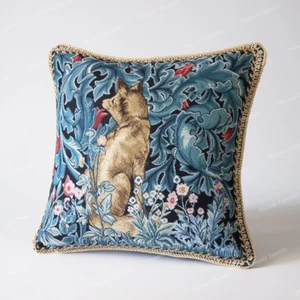 Jacquard Tapisserie Kissenhülle Kissenbezug William Morris - Fuchs, 18" - 45cm - Bild 1 von 5
