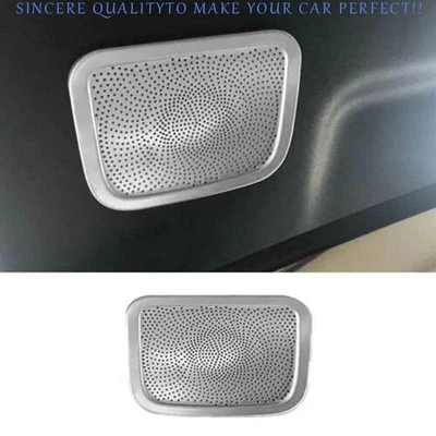 Cubierta de sonido de altavoz de techo de acero plateado para Lincoln Aviator 2020-2023 1 pieza Foto 1 de 4