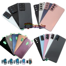 Back Glass Cover With Camera Lens For Samsung Galaxy S7 S8 S9 S10 S20 S21 S22