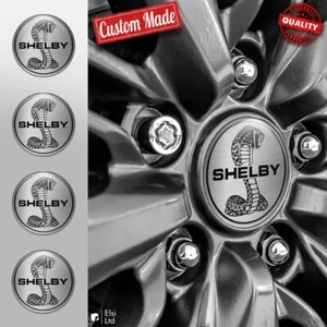 Adesivi copricerchi Shelby set di 4 emblema cerchi in silicone coprimozzo - Foto 1 di 13